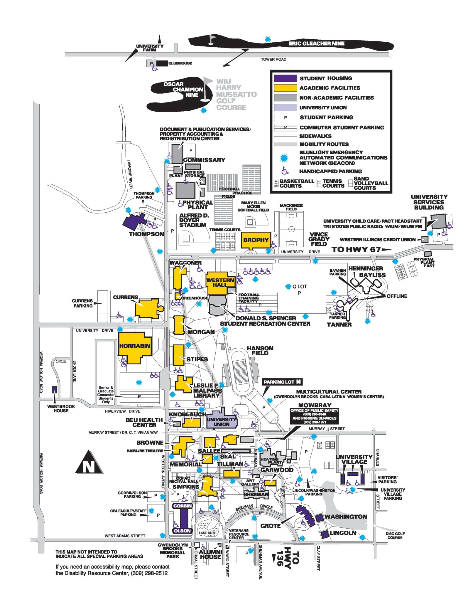 Campus Map Web Version Western Illinois University