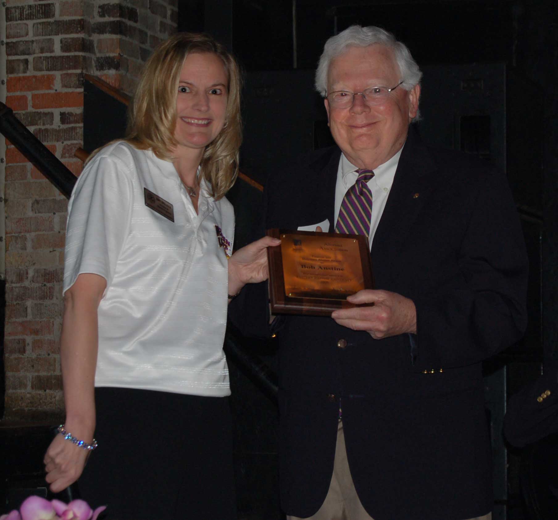 2009 Honorary Alumni Award recipient Bob Anstine