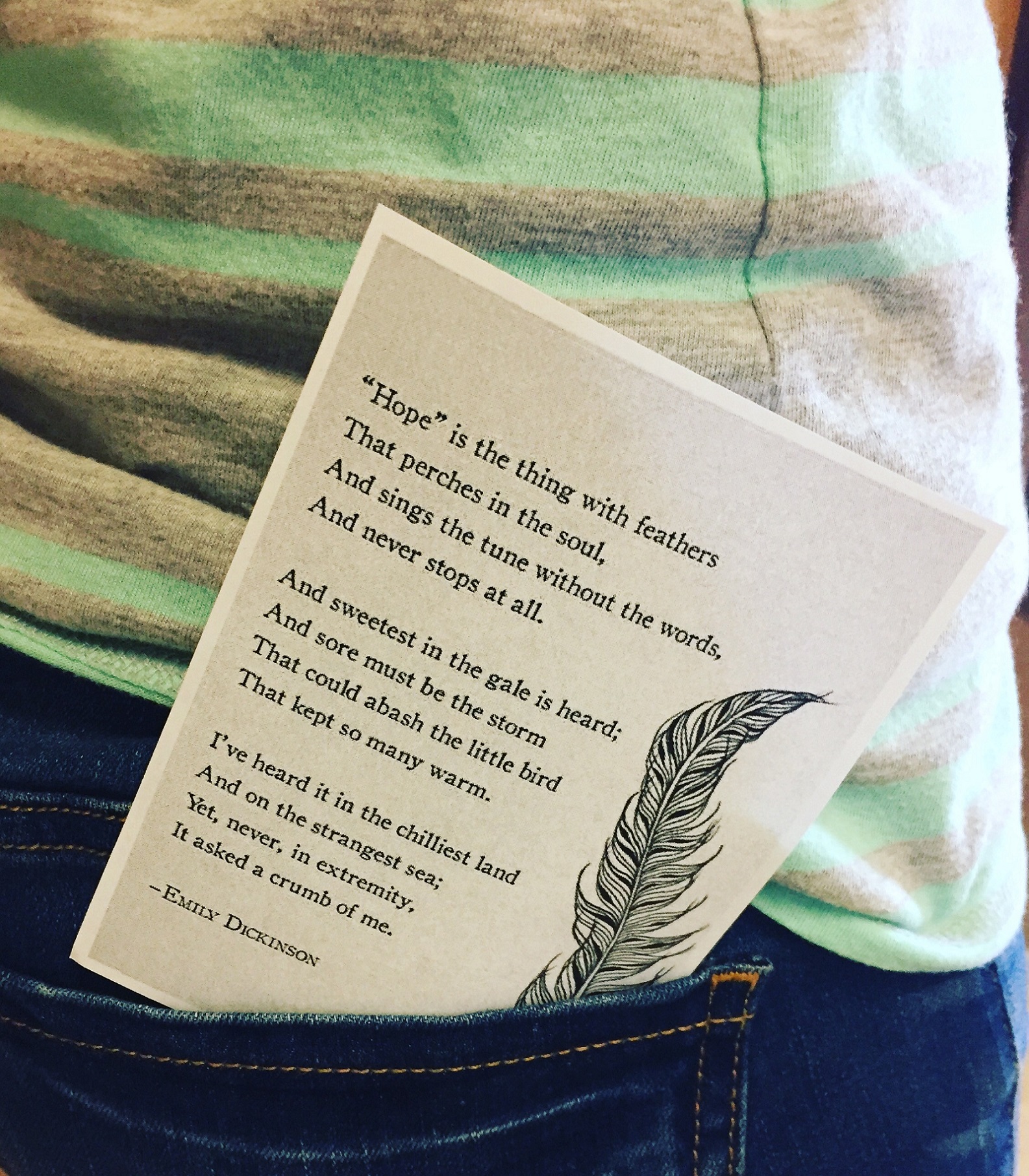 Tiffany Dimmick Poem In Your Pocket Spring 2017
