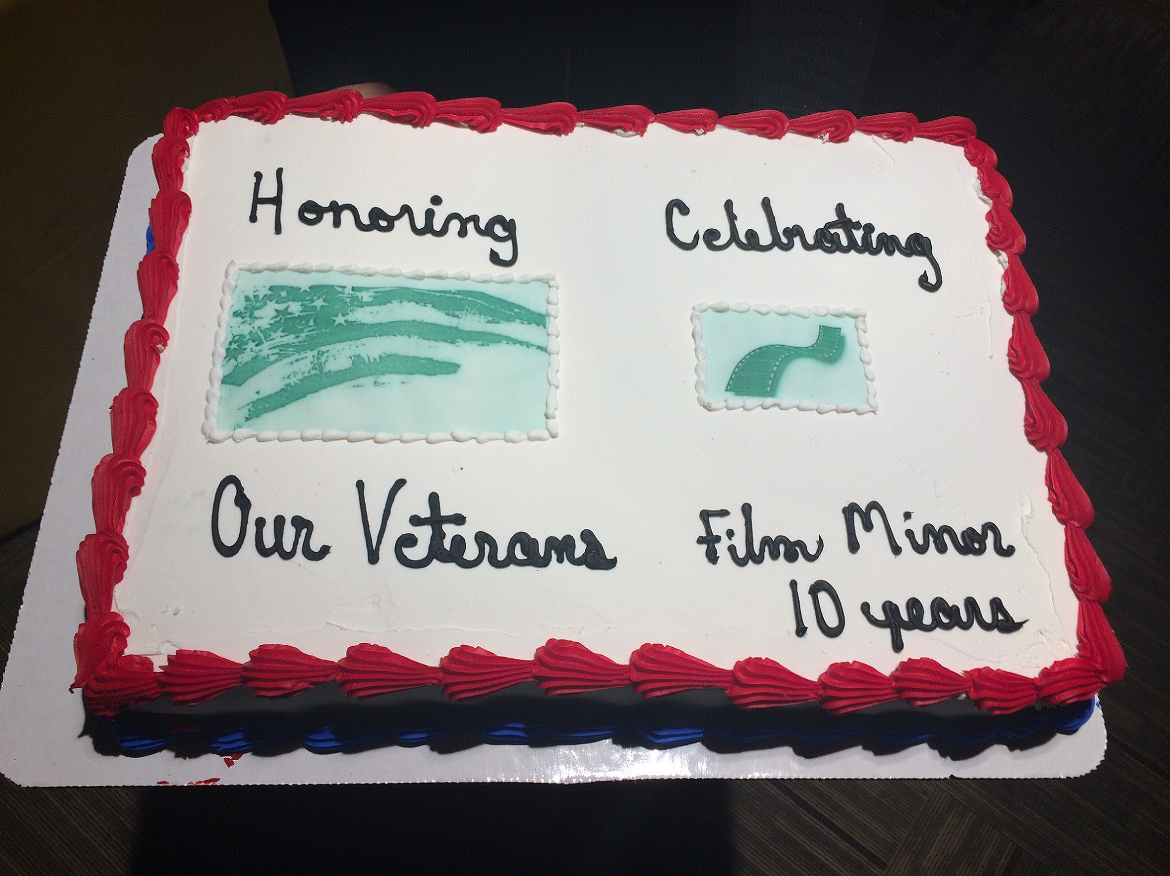 10 Year Film Event Cake