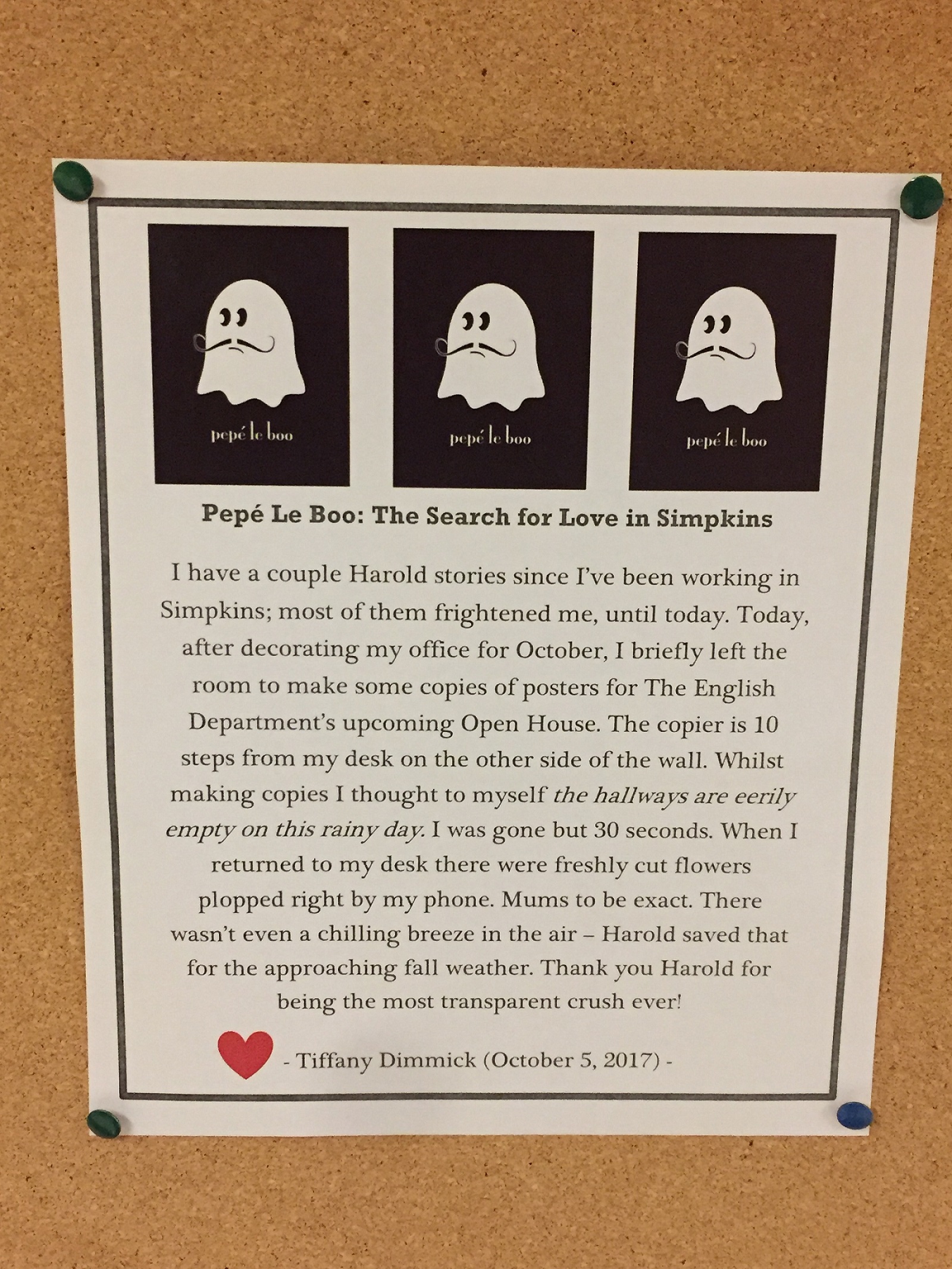 Spooky Story 3 Pepe Le Boo: The Search for Love in Simpkins by Tiffany Dimmick