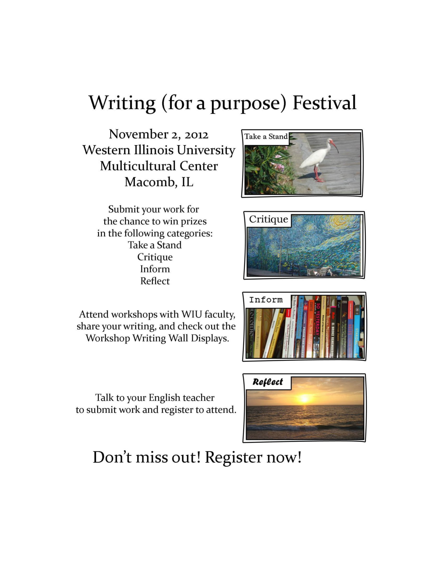 Writing Festival 2013