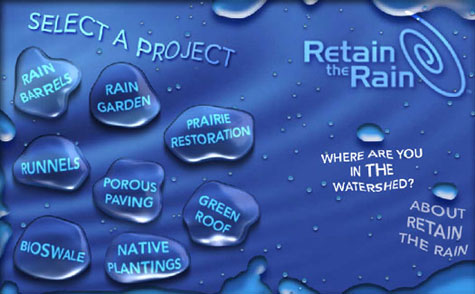 Retain the rain logo