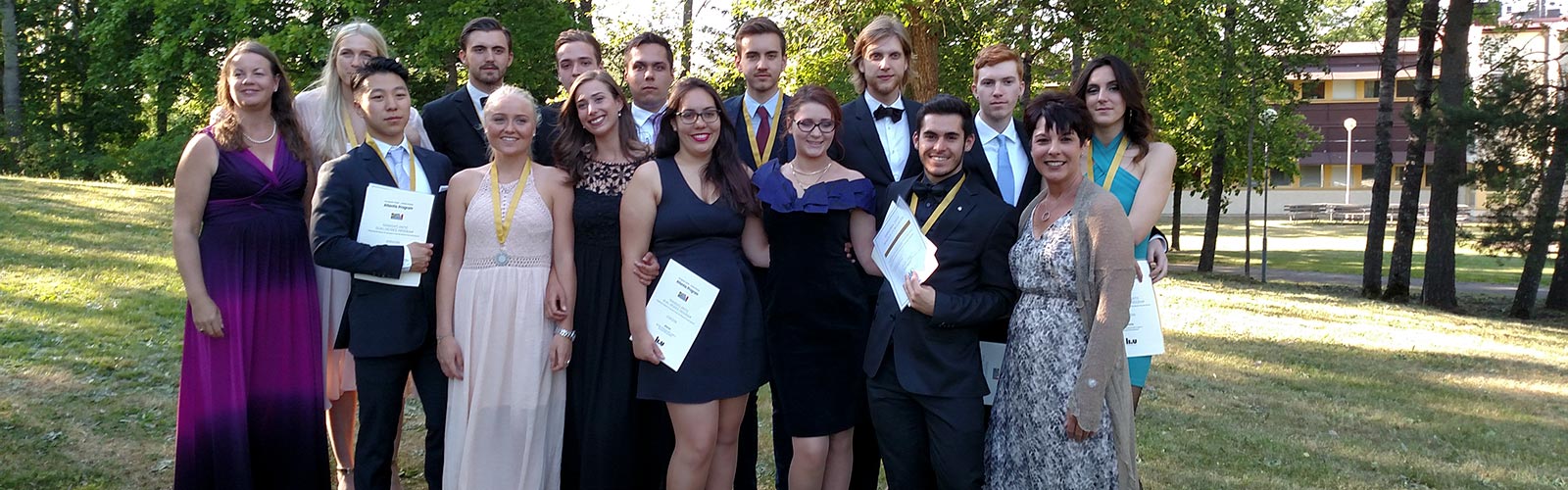 Group of graduates in Linköping, Sweden