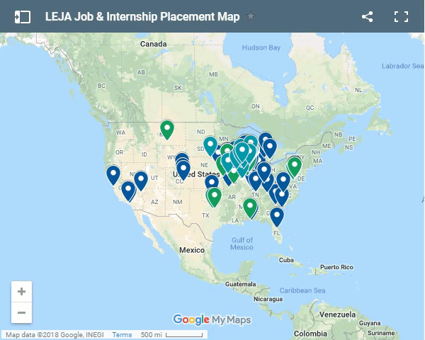 Animation of the LEJA internship map