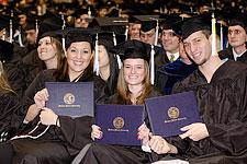 Happy Grads at Ceremony.