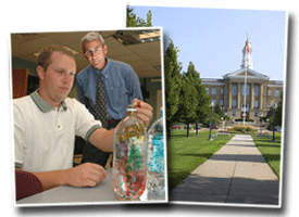 Students on campus.
