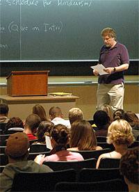 Typical lecture hall during classtime.