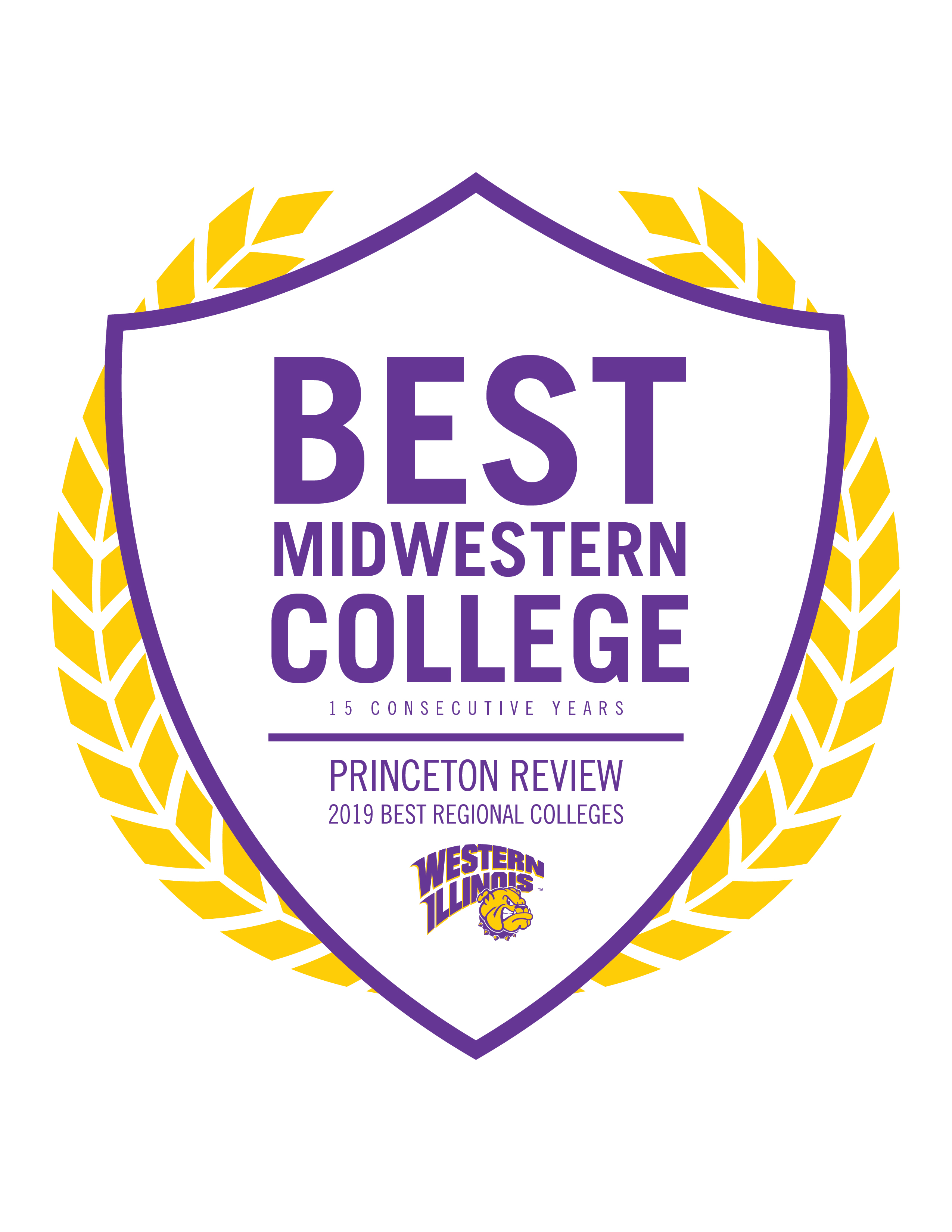 Princeton Review WIU Best Midwestern College 15 Consecutive Years 
