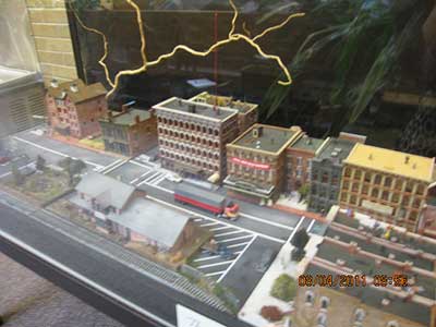 Photo - scale model of Gandalf city.