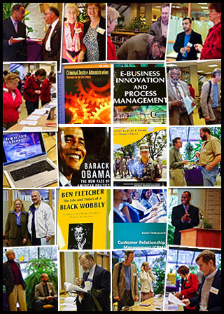 Pictures of Participants at the Authors Reception