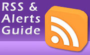 RSS icon with the text RSS & Alerts Guide