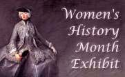 Painting of Anna Amalia, Princess of Prussia with the text Women's History Month Exhibit
