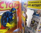 Photo of a popup graphic novel.