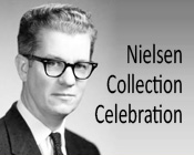 Photo of Maurice Nielsen and the text Nielsen Collection Celebration
