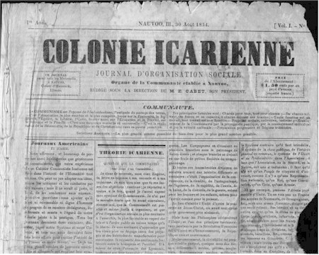 Image of the Colonie Icarienne newspaper