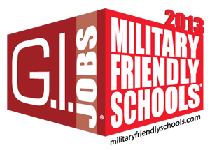 Recognized as a Military Friendly School