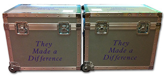 Photo of two curriculum cases.