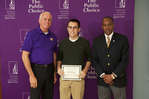 LaVern and Nola McEntire Engineering scholarship recipient, John Parkinson   - October 6, 2011