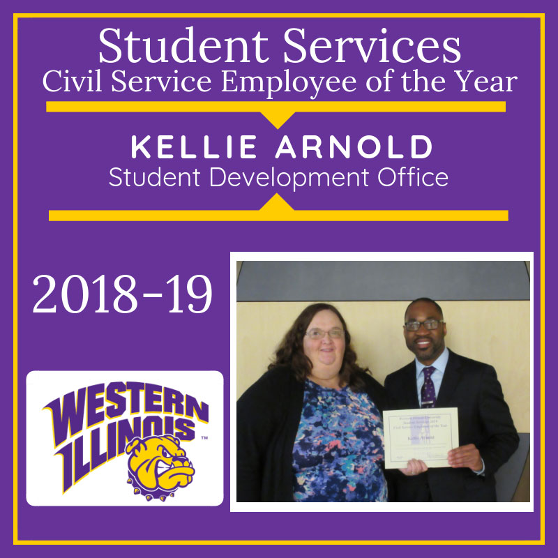 Civil Service Employee of  the Year: Kellie Arnold, Student Development Office