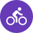 person on bike icon
