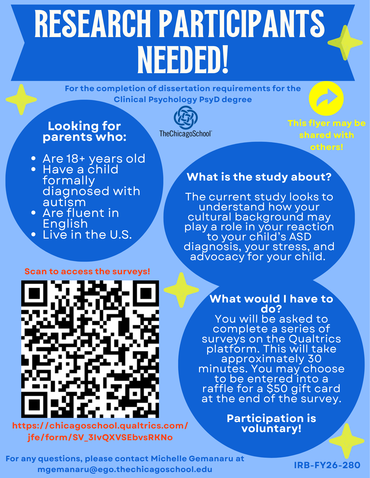 Parent survey research