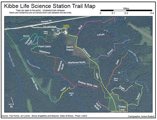 Kibbe Trail Map