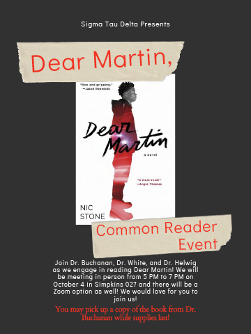 Dear Martin - Common Reader Event