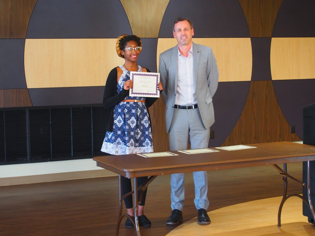 Photo of Apryl Moore, Inst. Tim Helwig