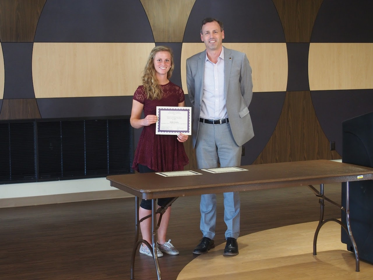 Photo of Kelly Crowley, Inst. Tim Helwig