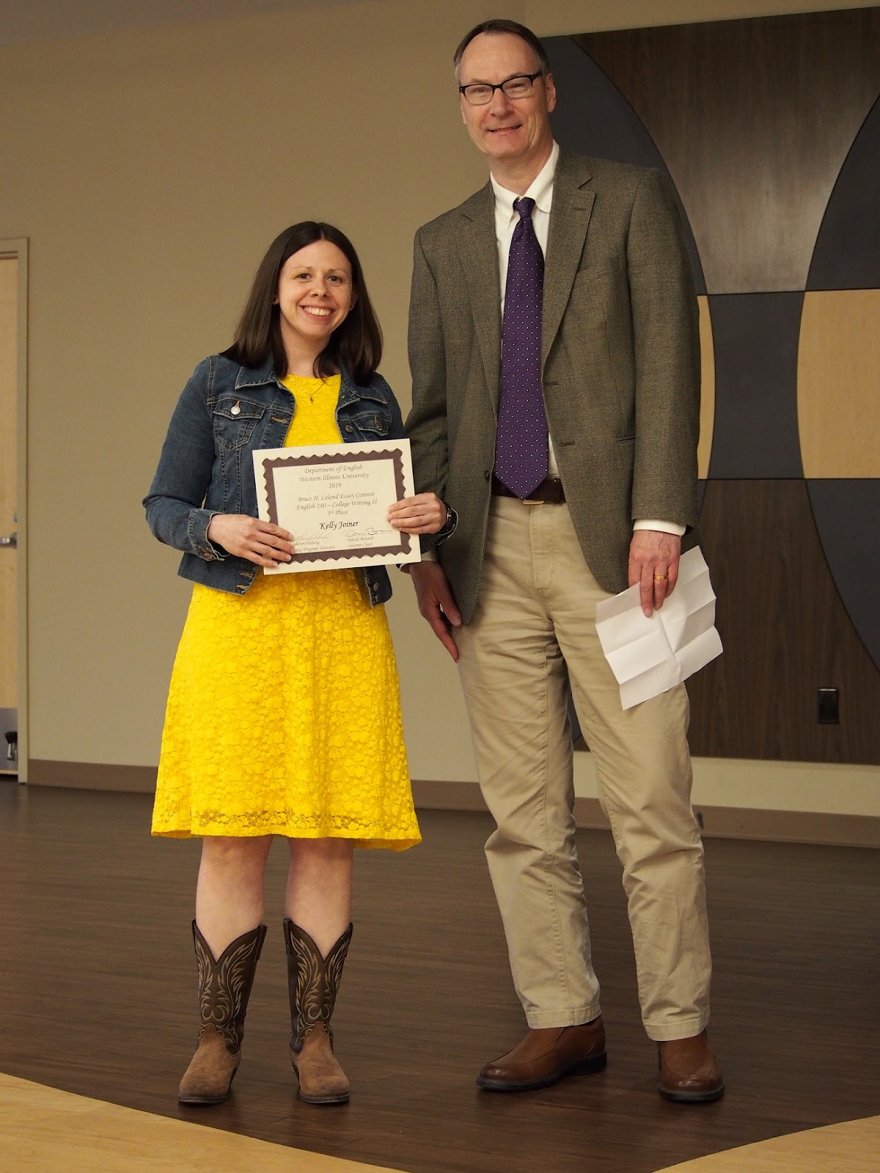 Photo of Kelly Joiner, Inst. Dan Barclay