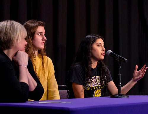 Students speaking