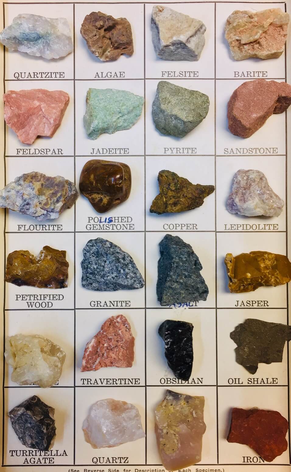 antique rocks and minerals