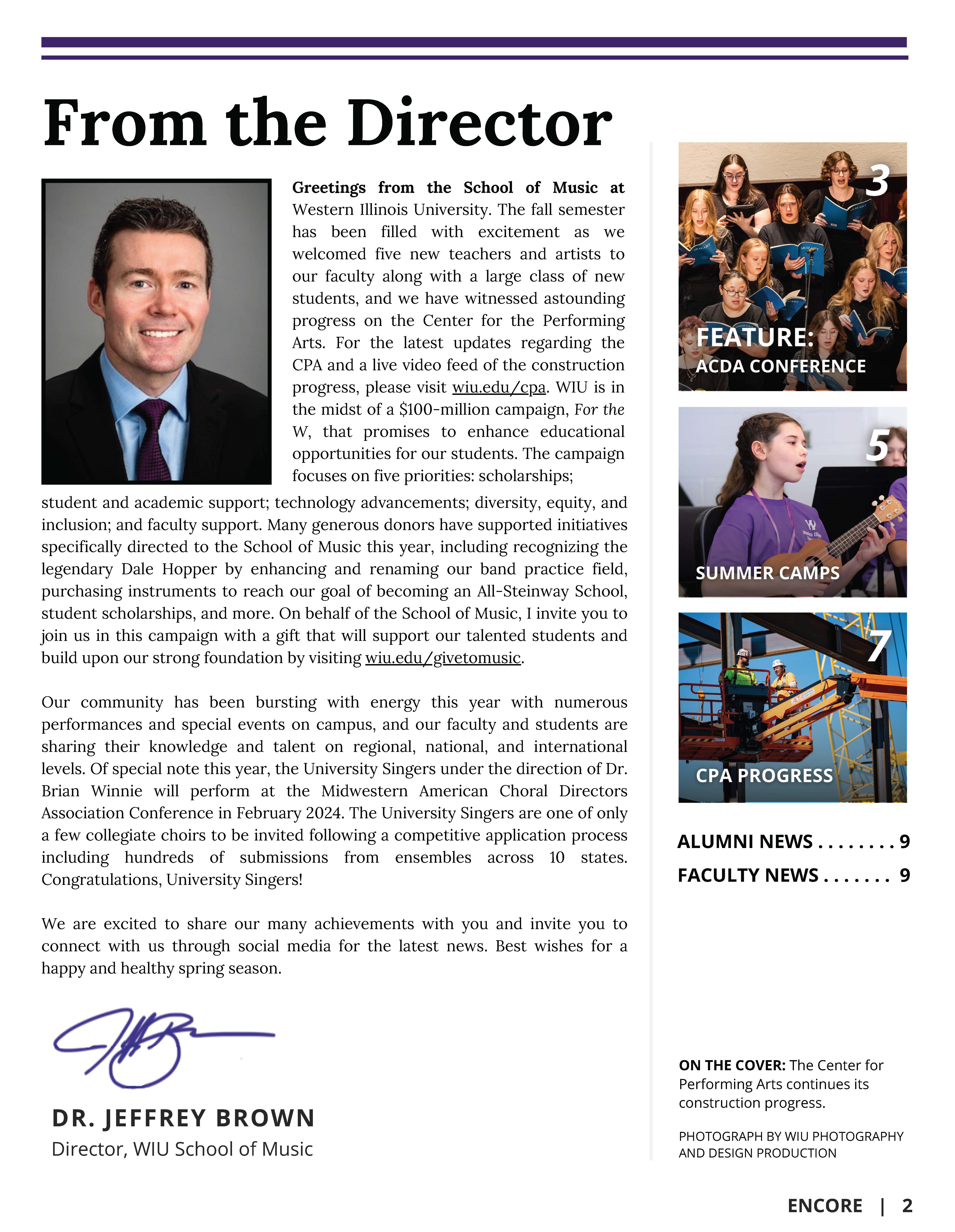 School of Music Newsletter - WIU