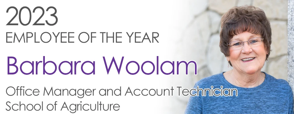 2023 Employee of the Year, Barbara Woolam