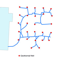 Geothermal Heating/Cooling System Diagram