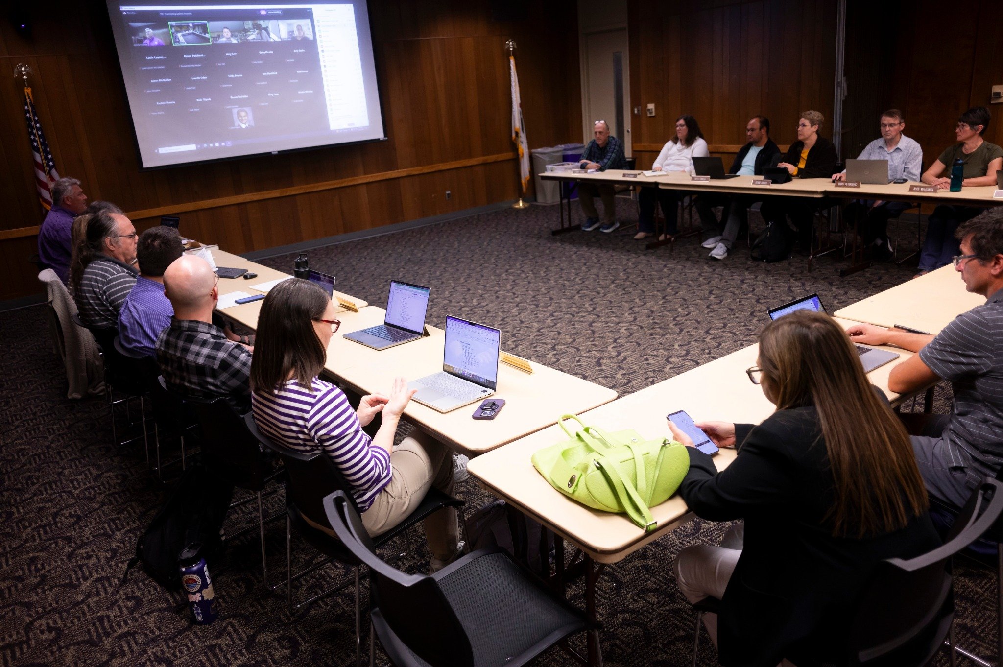 This photo is of Senate working.