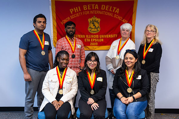 Front row (left to right): Whitney Bowen, Arisleide Valdez-Rico, Sol Catala-Valentin Back row (left to right): Harsha Idurawage, Trigvel Tej Bodapati, Beth Shryock, Colleen Carlson Not pictured: TK Vinod