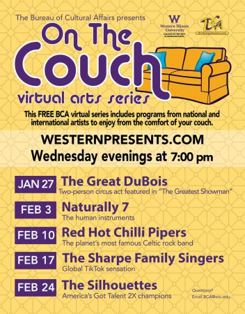 WIU BCA Offering Series of Free, Virtual Concerts in 'On the Couch – Virtual Arts Series' - Western Illinois University News - Vimarsana News
