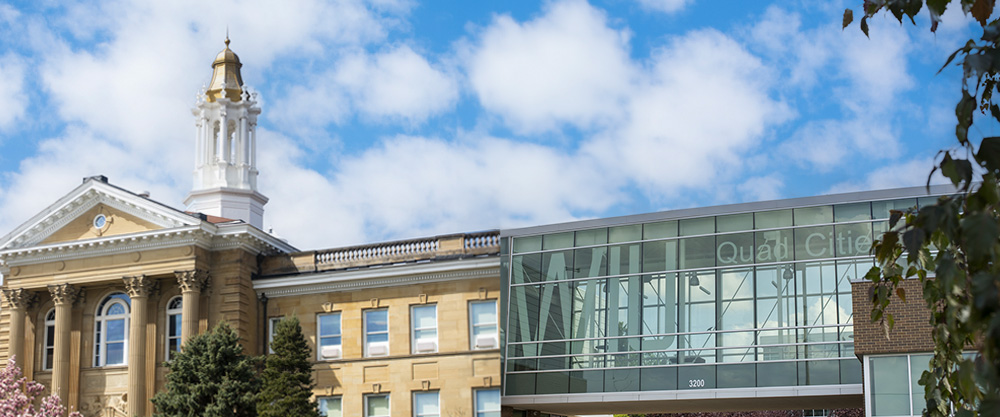 Sherman Hall and Quad Cities main building