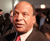 A photo of Illinois Secretary of State Jesse White at Rahm Emanuel Victory Party 2011