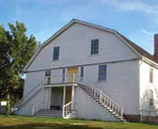 Photo of a Bishop Hill church.