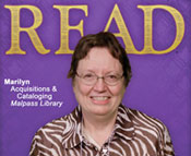 Photo of Marilyn Shelley from her READ poster. 