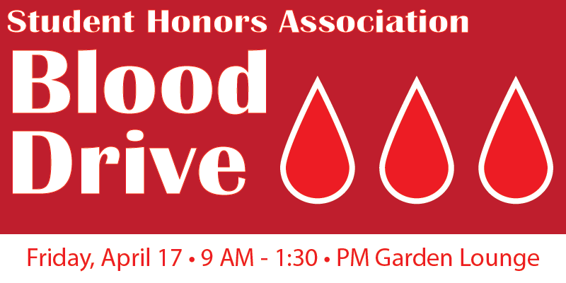 Banner image with text and droplet images representing blood.