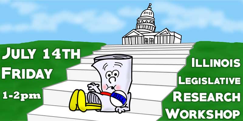 Image with drawing of I'm Just a Bill Cartoon from School House Rock with text about event