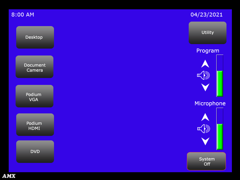 Touch Screen Landing Page