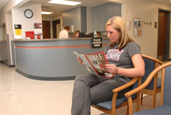 Student in Waiting Room