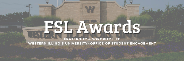 FSL Awards - Fraternity & Sorority Life - WIU Office of Student Engagement
