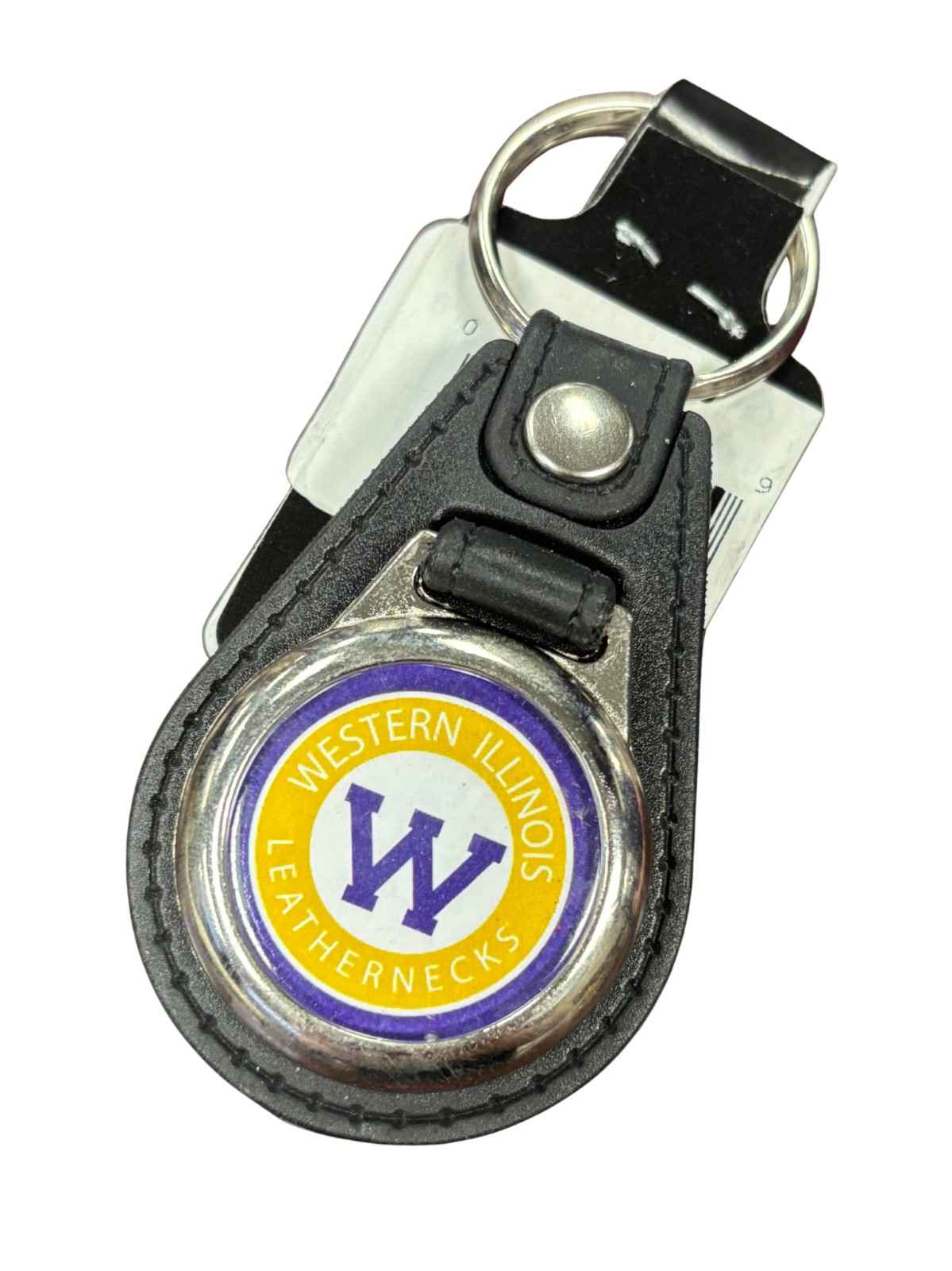 Leather Round Key Fob